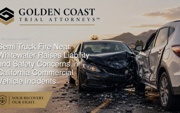 Semi Truck Fire Near Whitewater Raises Liability and Safety Concerns in California Commercial Vehicle Incidents