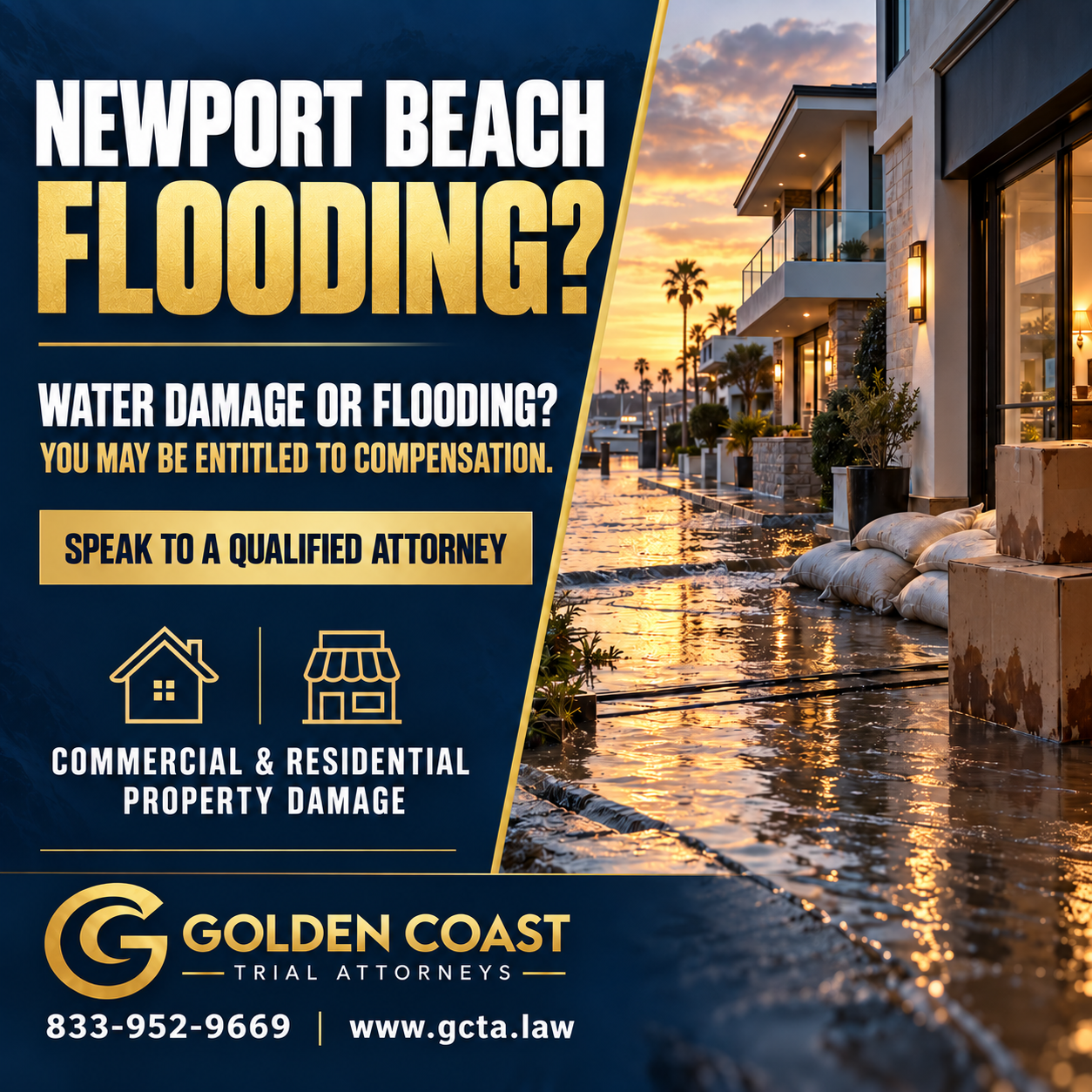 Newport Beach Flooding: What Property Owners Should Know About Flood Damage and Their Legal Rights 1 GCTA- newport beach flooding