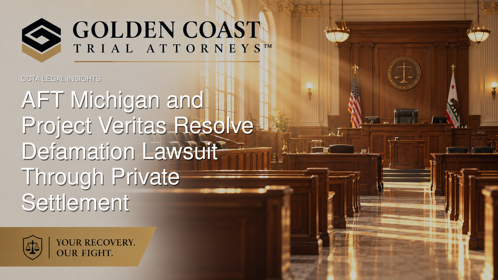 AFT Michigan and Project Veritas Resolve Defamation Lawsuit Through Private Settlement