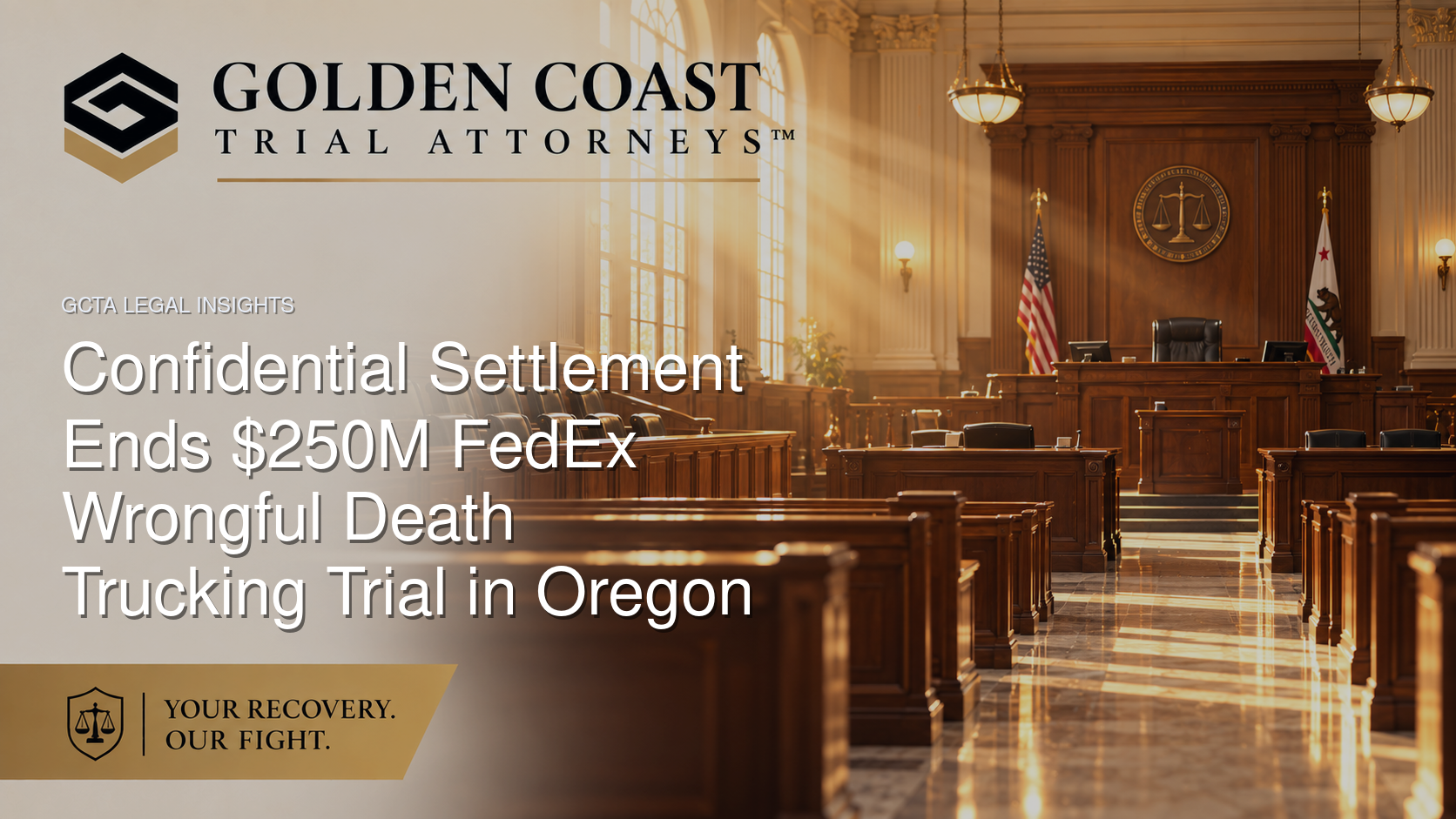 Confidential Settlement Ends $250M FedEx Wrongful Death Trucking Trial in Oregon