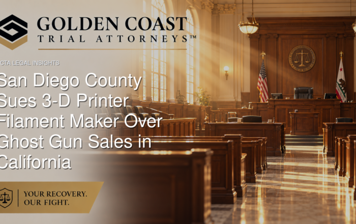 San Diego County Sues 3-D Printer Filament Maker Over Ghost Gun Sales in California